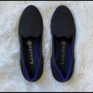 Black Rothys Loafers Size 7.5